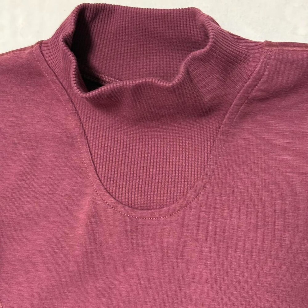 Adidas Sweatshirt Yoga Layering Top Women's Size XS Victory Crimson Cotton - Picture 2 of 8